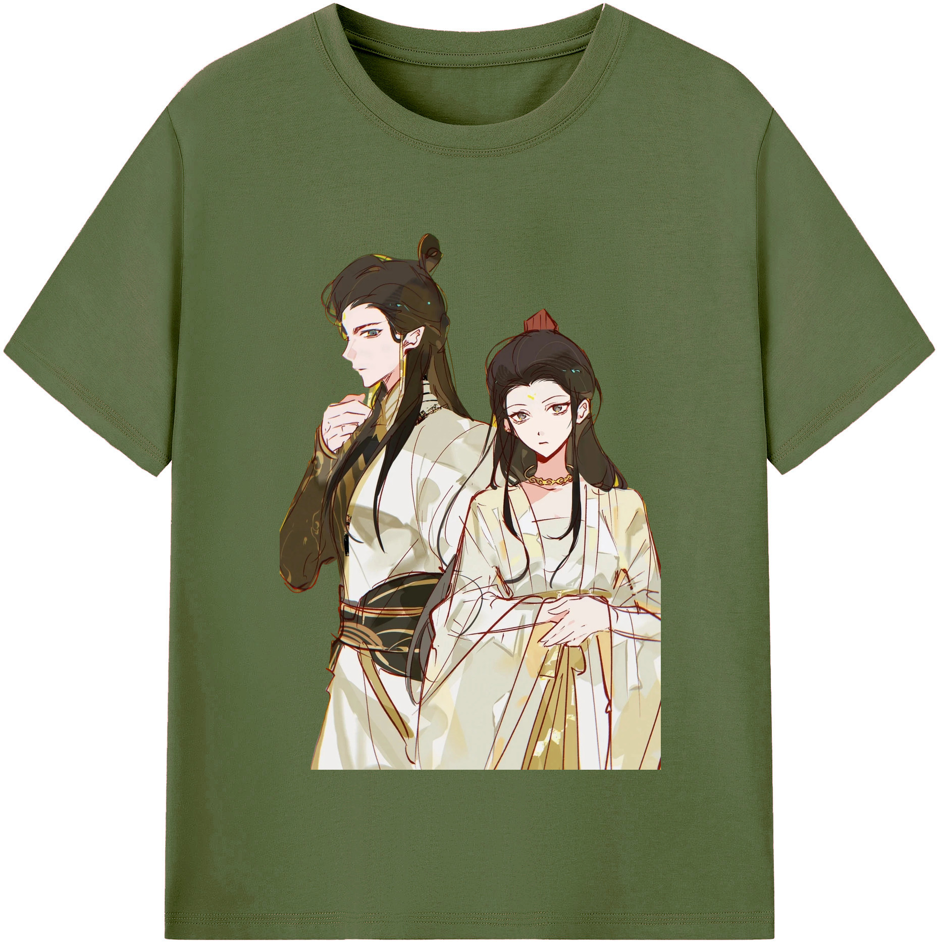 （画像用） Ne Zha 2 ナタ 魔童の大暴れ 綿100％半袖Tシャツ（フロントプリント）
